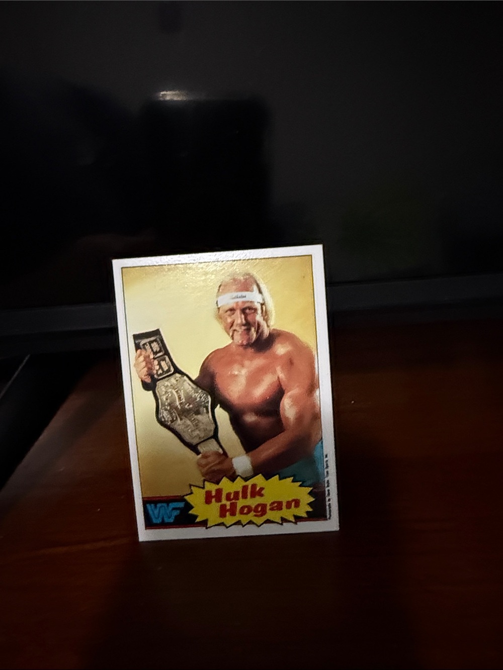 Hulk Hogan 1985 Topps WWF Rookie Wrestling Trading Card #1 - (Yellow Background)